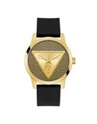 GUESS Мъжки часовник модел GW0916G1 - 44 мм - силиконова каишка - стоманен корпус - черен - водоустойчивост 5 ATM