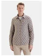 GUESS Мъжко преходно яке - бежово - 70% памук - 30% полиестер