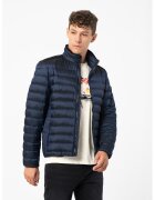 GUESS Непромокаемо зимно пухено яке - Черен/Тъмносин