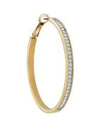 GUESS Обеци от неръждаема стомана с кристали Златист/Сребрист
