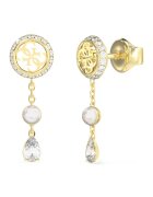 GUESS Обеци от неръждаема стомана с циркони