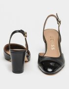 GUESS Обувки Loisa с отворена пета Черен