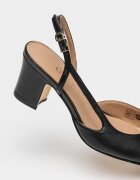 GUESS Обувки Loisa с отворена пета Черен