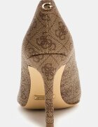 GUESS Остри обувки Rica с лого Кафяв/Бежов