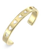 GUESS Отворена гривна от неръждаема стомана - Златист