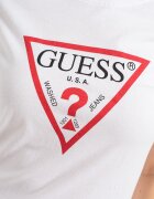 GUESS Памучна тениска с лого Червен/Бял