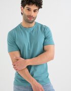 GUESS Памучна тениска с овално деколте Персийско зелено