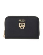 GUESS Портфейл Bianca с цип - Златист/Антрацитно сиво