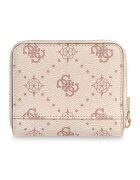 GUESS Портфейл Carrie от еко кожа с лого Бежов