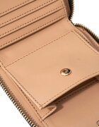 GUESS Портфейл Carrie от еко кожа с лого Черен/Кафяв