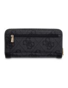 GUESS Портфейл Karnilla от еко кожа с монограм Черен