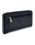 GUESS Портфейл Karnilla от еко кожа с монограм Черен