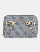 GUESS Портфейл Leona с лого Син