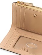 GUESS Портфейл от еко кожа Serenova с двойно прегъване и лого Светло жълто