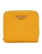 GUESS Портфейл от екологична кожа с ципdwqf Шафраново жълто 9x11x2