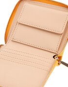 GUESS Портфейл от екологична кожа с ципdwqf Шафраново жълто 9x11x2