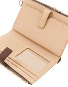 GUESS Портмоне Laurel от еко кожа с лого Светлокафяв