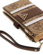 GUESS Портмоне Laurel от еко кожа с лого Светлокафяв