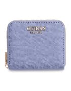 GUESS Портмоне Laurel от еко кожа с цип Индигово синьо