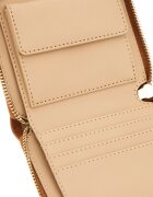 GUESS Портмоне Laurel от еко кожа с цип Канелено кафяво