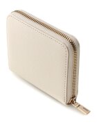 GUESS Портмоне Laurel от еко кожа с цип Слонова кост