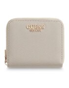 GUESS Портмоне Laurel от еко кожа с цип Светло кафяво