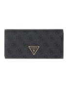 GUESS Портмоне Laurel с лого Черен