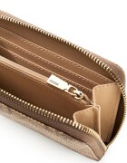 GUESS Портмоне Laurel с лого Светлокафяв