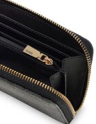 GUESS Портмоне Laurel с лого Въглен сиво
