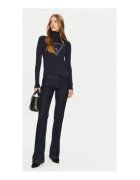 GUESS Pulover cu guler inalt si logo frontal