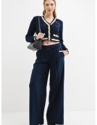 GUESS Раиран панталон с широк крачол