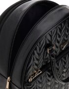GUESS Раница Cheryl от еко кожа със сплетен дизайн Черен