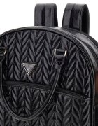 GUESS Раница Cheryl от еко кожа със сплетен дизайн Черен