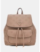 GUESS Раница Cresidia II от еко кожа с монограм - Камел