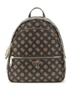 GUESS Раница Fashion от еко кожа с монограм - Черен/Жълт