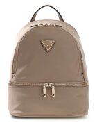 GUESS Раница Follie с преден джоб с цип - Камел