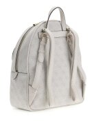 GUESS Раница Manhattan II от еко кожа с монограм Светло сив