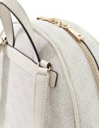 GUESS Раница Manhattan II от еко кожа с монограм Светло сив