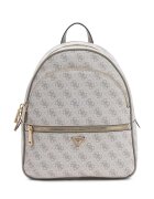 GUESS Раница Manhattan II от еко кожа с монограм - Светло сив/Сиво-кафяв
