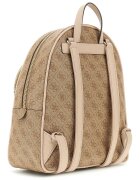 GUESS Раница Manhattan II от еко кожа с монограм Светлокафяв
