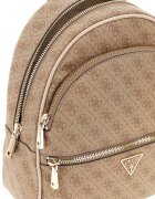 GUESS Раница Manhattan II от еко кожа с монограм Светлокафяв