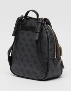 GUESS Раница Manhattan II с монограм Черен/Антрацитно сиво