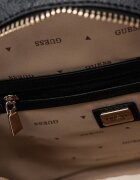 GUESS Раница Manhattan II с монограм Черен/Антрацитно сиво