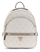 GUESS Раница Manhattan II с монограм Светло сив
