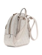 GUESS Раница Manhattan II с монограм Светло сив