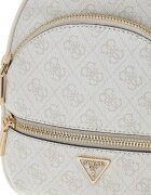 GUESS Раница Manhattan II с монограм Светло сив