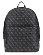 GUESS Раница Milano от еко кожа с монограм - Черен/Бял
