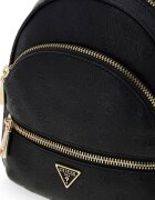 GUESS Раница от еко кожа Manhattan II с външни джобове Черен