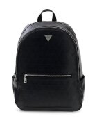 GUESS Раница Torino от еко кожа с подплатен гръб - Черен