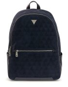 GUESS Раница Torino с подплатен гръб - Тъмносин